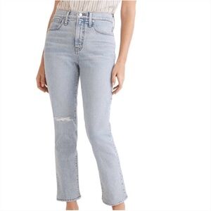 Madewell Womens Denim The Perfect Vintage Straight Crop Jeans Size 27